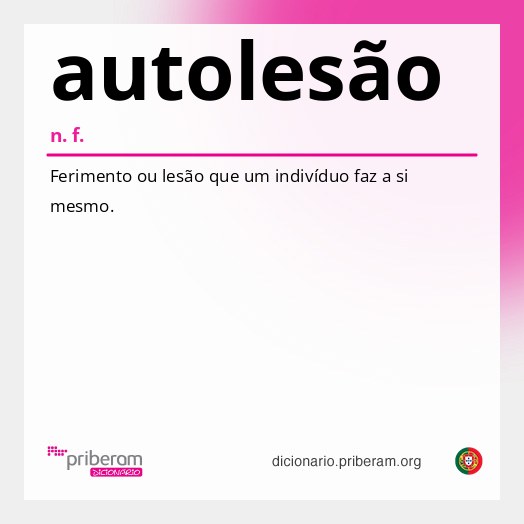 Significado de autolesão