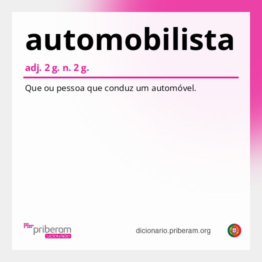 Significado de automobilista