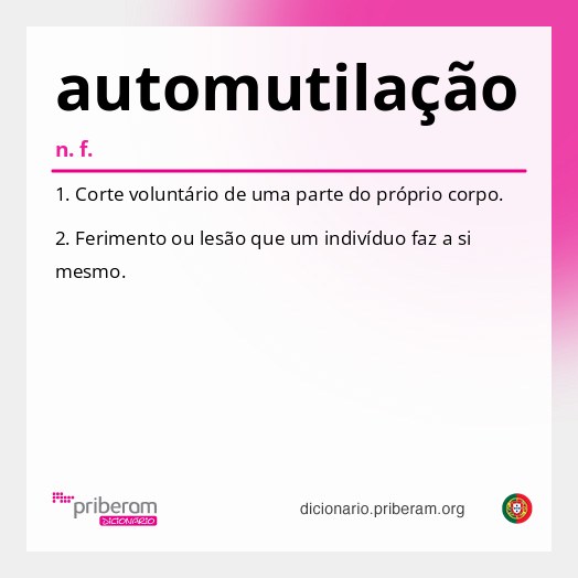 Significado de automutilação