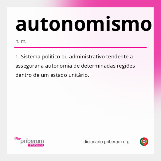 Significado de autonomismo