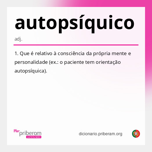 Significado de autopsíquico