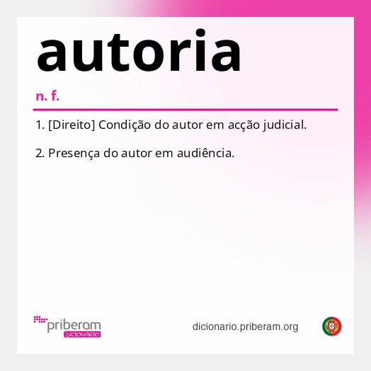 Significado de autoria