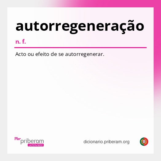 Significado de autorregeneração