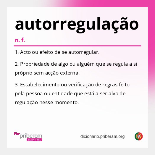 Significado de autorregulação