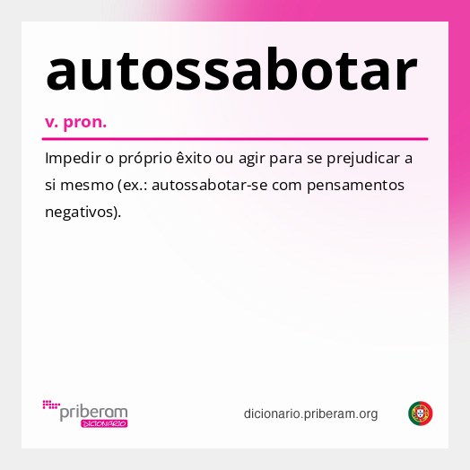Significado de autossabotar