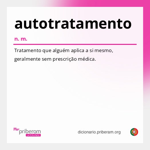 Significado de autotratamento