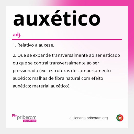 Significado de auxético