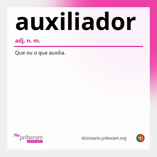 Significado de auxiliador