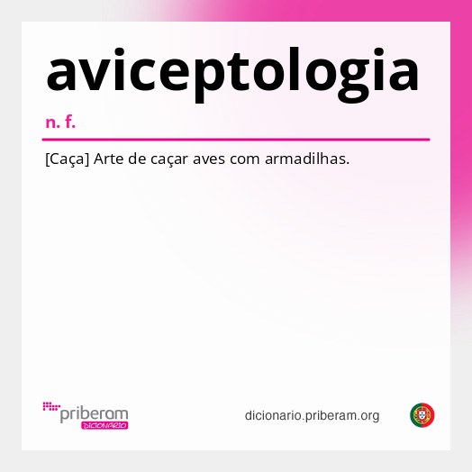 Significado de aviceptologia