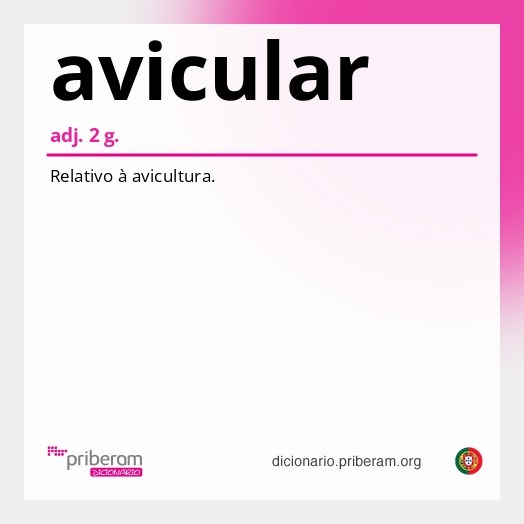 Significado de avicular