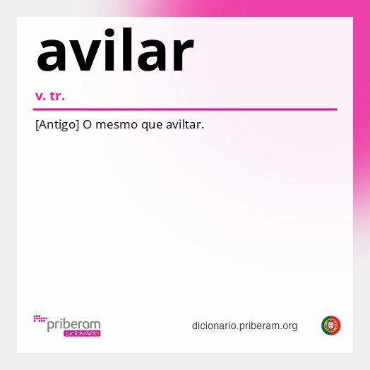 Significado de avilar