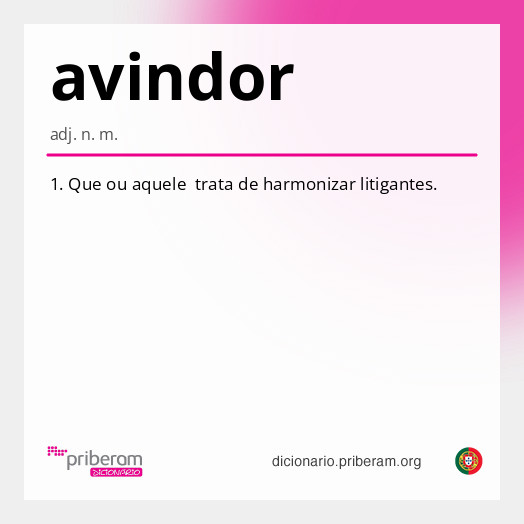Significado de avindor