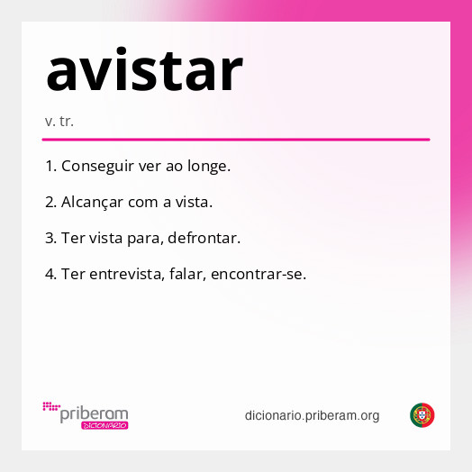 Significado de avistar