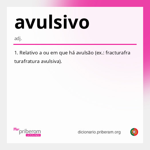 Significado de avulsivo