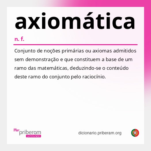 Significado de axiomática
