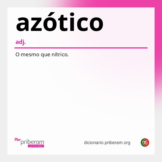 Significado de azótico
