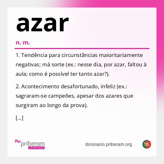 Significado de azar