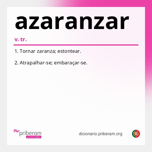 Significado de azaranzar