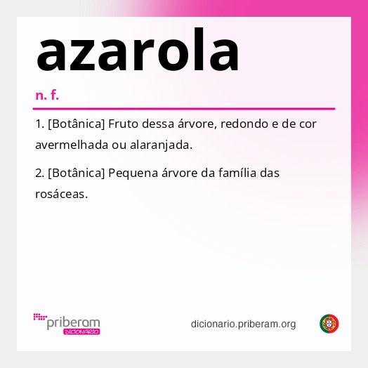 Significado de azarola