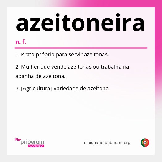 Significado de azeitoneira
