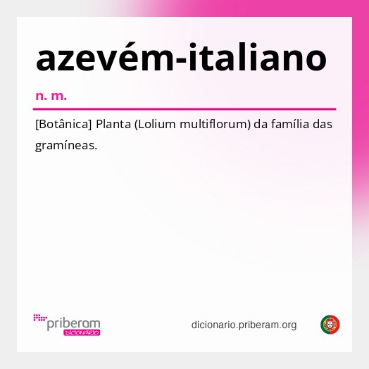 Significado de azevém-italiano