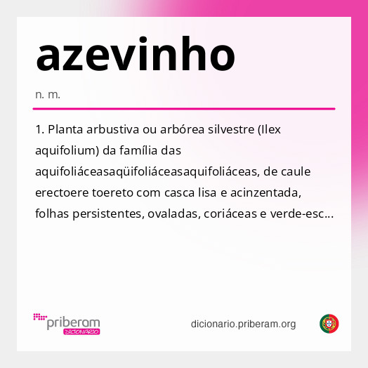 Significado de azevinho