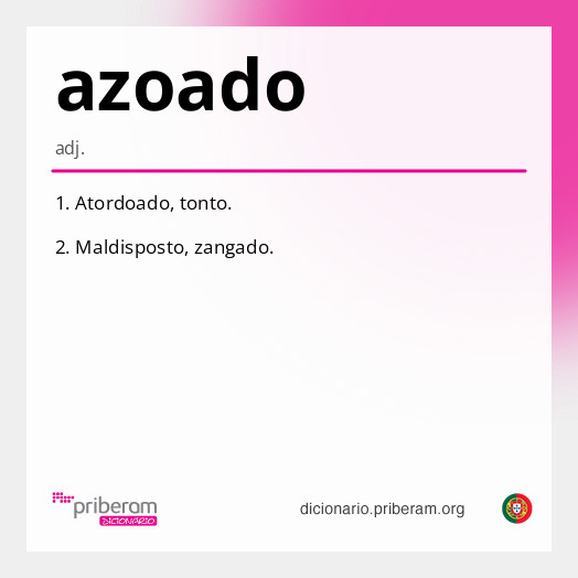 Significado de azoado