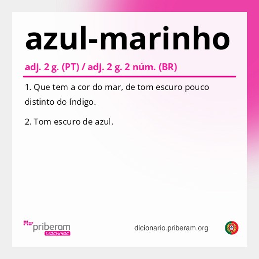 Significado de azul-marinho