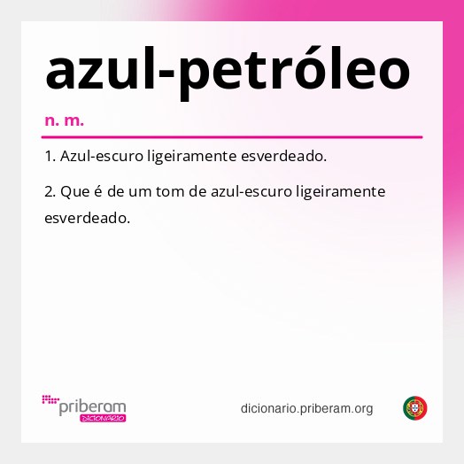 Significado de azul-petróleo