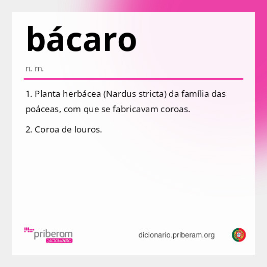 Significado de bácaro