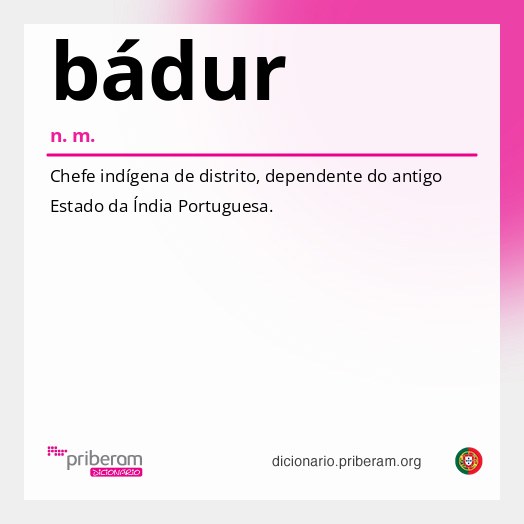 Significado de bádur