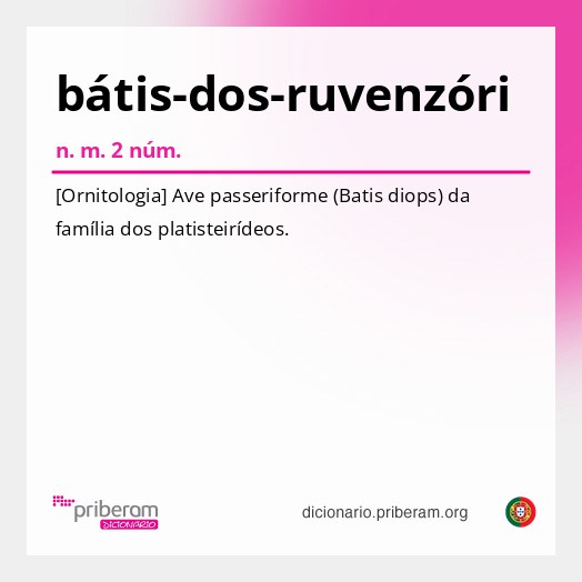 Significado de bátis-dos-ruvenzóri