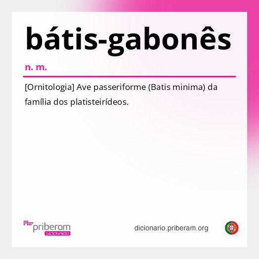 Significado de bátis-gabonês
