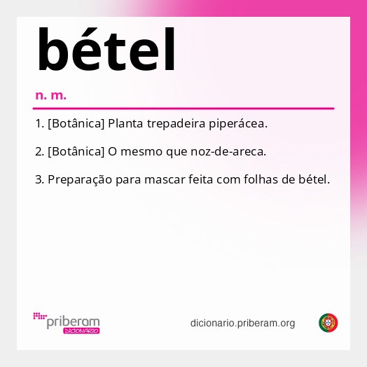 Significado de bétel