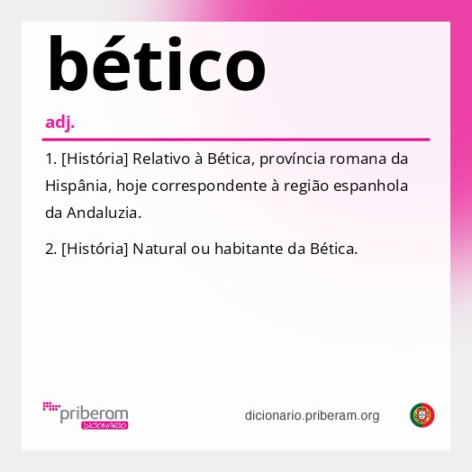 Significado de bético