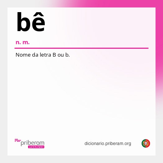 Significado de bê
