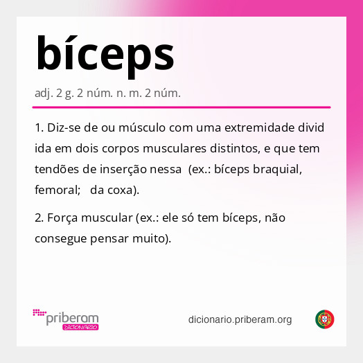 Significado de bíceps