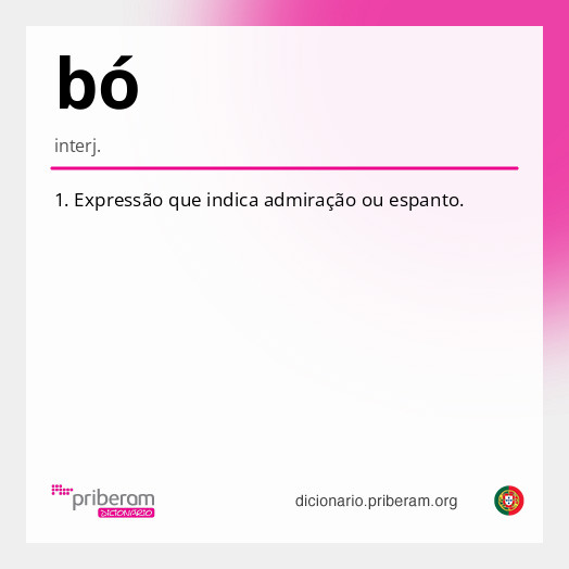 Significado de bó