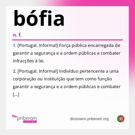 Significado de bófia