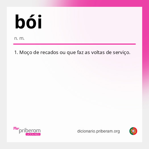 Significado de bói