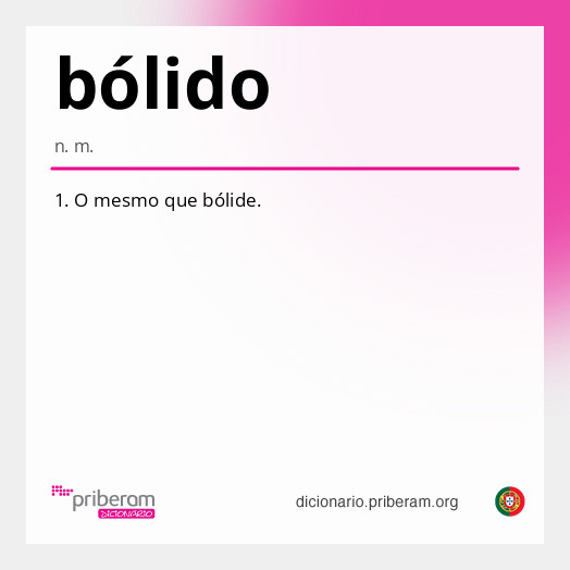 Significado de bólido
