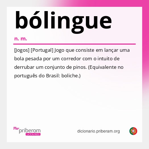Significado de bólingue
