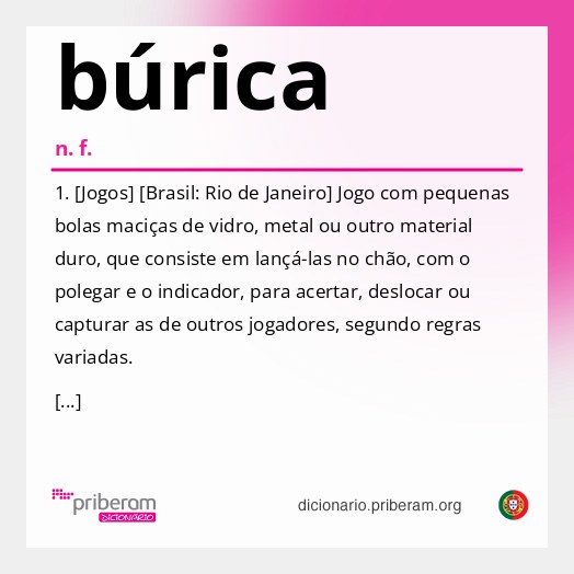 Significado de búrica