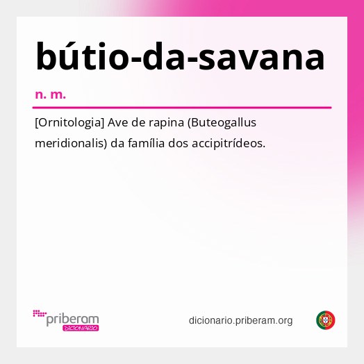 Significado de bútio-da-savana