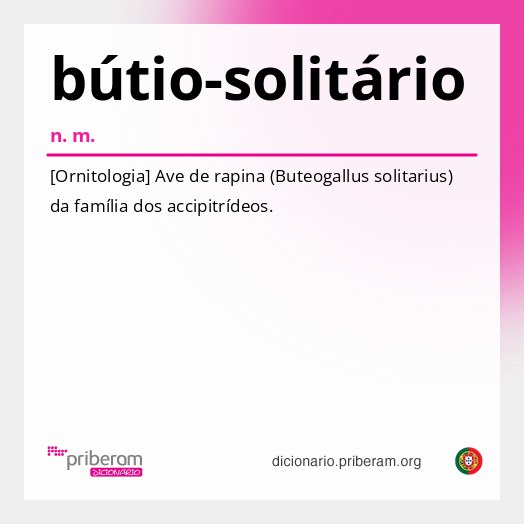 Significado de bútio-solitário