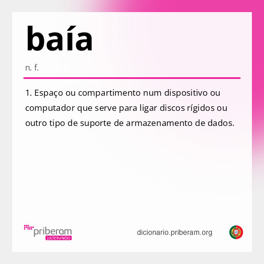 Significado de baía
