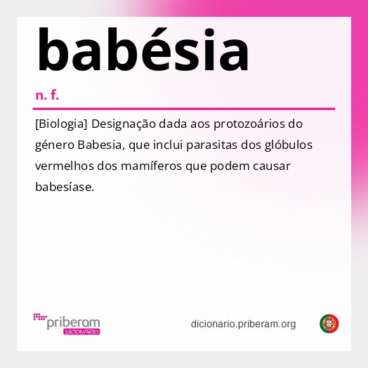 Significado de babésia