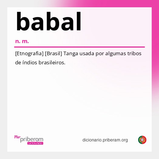 Significado de babal