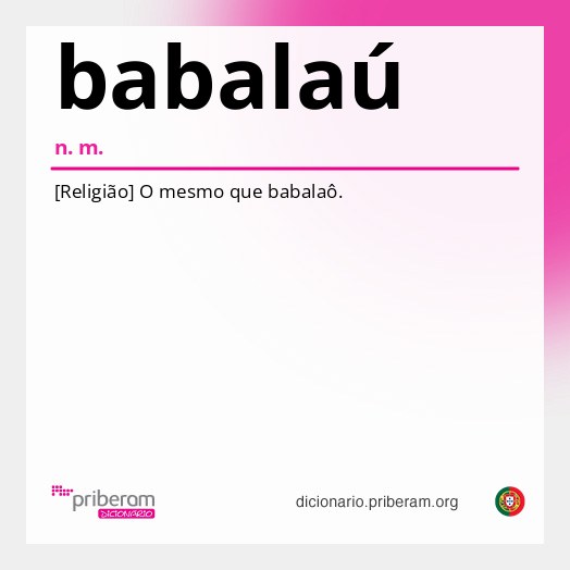 Significado de babalaú