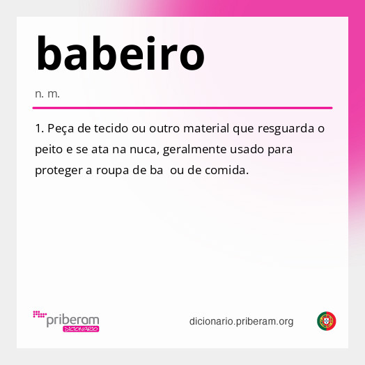 Significado de babeiro